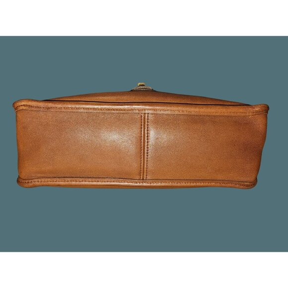 Vintage Coach Willis Glove Tanned Leather Satchel Crossbody Bag Turn Lock 1995 - Picture 9 of 13